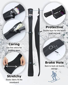 Funda Protectora para Tabla de Snowboard de Poliéster de 150 cm, con Correas para Hombro, Completamente Impermeable, Funda Protectora Suave para Tabla de Snowboard - Product Image 4
