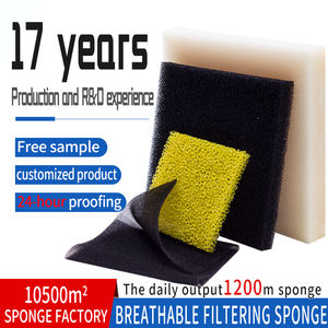 Éponge filtrante en <span class=keywords><strong>mousse</strong></span> à haute résilience réutilisable de Filtration fine poreuse à haute efficacité pour une utilisation extérieure de jardin de Purification d'eau/d'air - Product Image 2