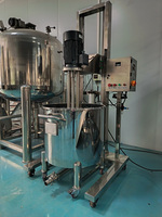 Homogénéisateur mélangeur électrique pneumatique mobile à cisaillement élevé 316L pour liquides, crèmes, ligne de mélange pour la fabrication de détergent