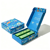 Boîte d'expédition en carton recyclable pour dentifrice, conception gratuite, impression personnalisée recto-verso, gaufrage, boîte d'expédition