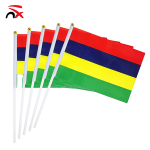 Drapeau de <span class=keywords><strong>voiture</strong></span> pour vitre de <span class=keywords><strong>voiture</strong></span> 30*45cm en polyester coupe-vent 100% polyester, motif <span class=keywords><strong>Maurice</strong></span>, vente chaude - Product Image 2