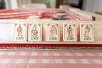 Juego de Fichas de Mahjong Americano con Diseño de Leopardo Rosa para 4 Jugadores, en Stock, Listo para Enviar |   Juego de Mahjong de Lujo