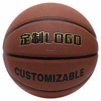 1KG Non. Ballon de basket en cuir intensif pour entraînement, 9 tirs, logo personnalisé, équipement d'entraînement avec revêtement en PU durable