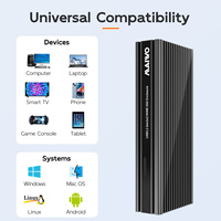 Carcasa Externa MAIWO M.2 NVMe a Tipo-C, USB-C a M.2 M-Key SSD, 20Gbps, Compatible con SSD NVME 2280 para Laptop, PC y Teléfono