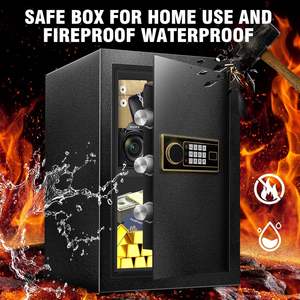 Safe Lock <b>Box</b> Cut-Resistant Steel Safe with Electronic Password Key 52L Safe <b>Box</b> for Home Commercial Offices Vaults - Product Image 3