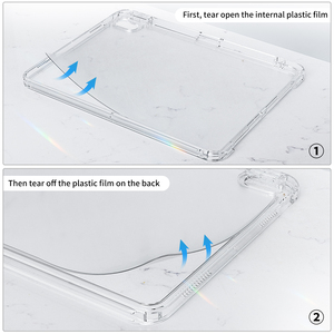 Acrylic PC rõ ràng Trường hợp với có thể tháo rời PU <span class=keywords><strong>Leather</strong></span> bìa cho <span class=keywords><strong>iPad</strong></span> thế hệ thứ 10 10.9-inch(2022)/<span class=keywords><strong>iPad</strong></span> 11th 11 "(A16, 2025) trường hợp - Product Image 5