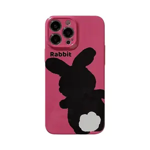 批发黑兔背影手机适用于iPhone14/13Pro Max简约适用代飞林