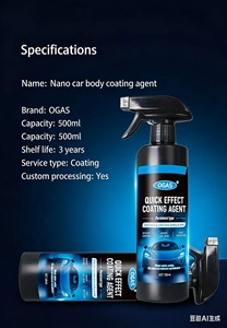 Spray de Revêtement Rapide pour Voiture, Nouveau Agent de Revêtement à Effet Rapide 2026 pour Voiture, Sprays de Cire et Polissage 3-en-1 Haute Protection Sans Eau - Product Image 3