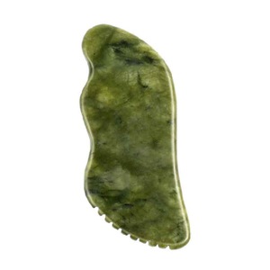 Nueva llegada Natural verde Jade piedra <span class=keywords><strong>Gua</strong></span> <span class=keywords><strong>Sha</strong></span> cuidado de la piel facial raspador en forma de S masaje facial Jadeíta <span class=keywords><strong>Gua</strong></span> <span class=keywords><strong>Sha</strong></span> herramienta - Product Image 1