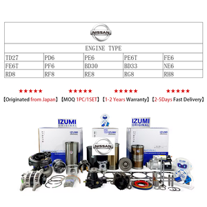 IZUMI ORIGINAL Td27 kit di ricostruzione del motore Kit fodera TD27 pistone + anello del cilindro fodera kit cuscinetti per Nissan - Product Image 2