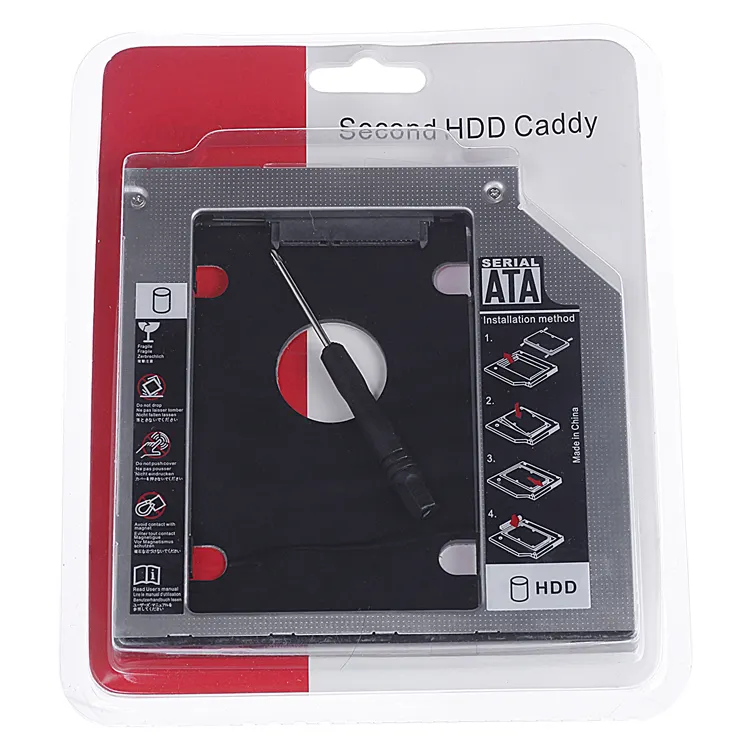 9.5/12.7mm hdd caddy 2.5 inç SATA I/II/III/HDD/SSD için hp dl360 hdd caddy