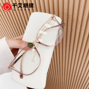 Monturas de gafas Qianai con filtro de luz azul, rectangulares, TR90, montura completa, gafas protectoras para mujer, para miopía - Product Image 4