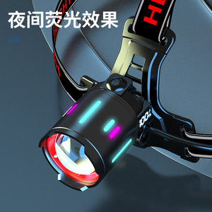 Lampe frontale LED rechargeable 19Baba 2000 mAh avec affichage de puissance pour éclairage extérieur - Product Image 5