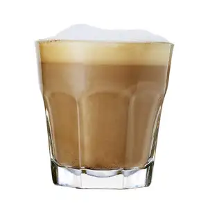 Wholesale High Quality 9.0oz Decorative Coffee Cups Mug Drinking Glasses Rock Soda Coffee Glass Cup For Espresso Cortado Whiskey