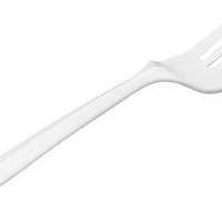 Topwim Couverts jetables compostables de 6 pouces, couteau, fourchette, cuillère, couverts en amidon de maïs pour le camping