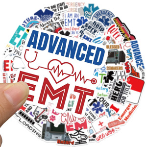 50PCS Concienciación médica sobre la salud técnico de medicina de <span class=keywords><strong>emergencia</strong></span> EMT pegatina - Product Image 2