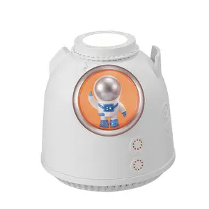 Rocket Cute Flame Humidifier for Children Ultrasonic Cool Mist Humidifier for Bedroom, Office, and Home