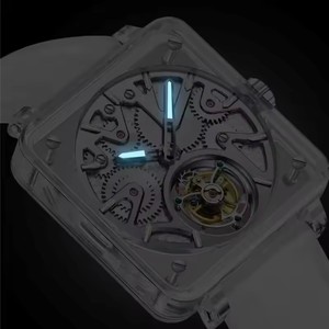 Drop Shipping AESOP Luxury Tourbillon <b>Mechanical</b> <b>Watch</b> For Men Sapphire Men <b>Watch</b> Luminous Waterproof Skeleton Fully Transparent - Product Image 5