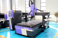 HQD 9.0kw ATC Broche Travail Du Bois 4 Axes ATC CNC Routeur À Bois Horizontal Vertical Broche CNC Routeur Machine pour Porte En Bois