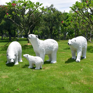 Sculture in Resina e Fibra di Vetro di Orsi Polari a Grandezza Naturale 5ft 6ft 8ft 10ft per Eventi, Parchi e Decorazioni - Product Image 4