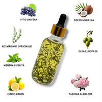 Huile Essentielle Naturelle aux Extraits de Citron, Menthe et Romarin pour Soins Capillaires, Huile Essentielle Anti-Chute à Base de Plantes pour Hommes et Femmes