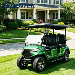 Voiturette de golf électrique GRENTEK 2-8 places, véhicule utilitaire vert pour les terrains de golf et les utilisations hors route et sur routes non publiques - Product Image 2