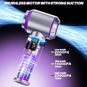Aspirateur sans fil puissant 3-en-1, aspirateur à main sans fil, 3 modes réglables, aspiration puissante de 17000 PA pour voiture et maison - Product Image 6