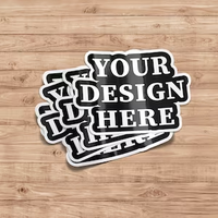 Stiker Kustom Tahan UV untuk Luar Ruangan, Stiker Mobil Vinyl Tahan Air, Stiker PVC Die Cut Logo Kustom