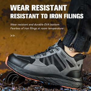 Chaussures de sécurité industrielles pour hommes, neuves, décontractées, de haute qualité, avec empeigne en mesh et microfibre, protection des orteils en acier, grande taille 48 - Product Image 4