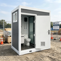 Toilettes portables préfabriquées en panneaux sandwich à structure en acier durable et écologique, pour camping en plein air, parcs, Hebei