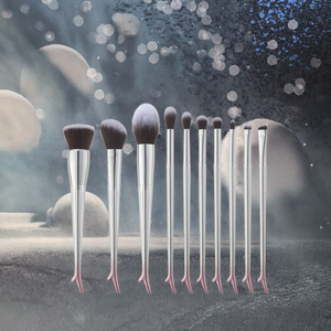 13pcs Cruelty Free Makeup Brush Set Synthetic Hair Plastic Handle Face <b>Eye</b> Brushes - Product Image 3