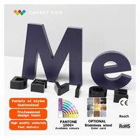 Plaque de Numéro de Maison Personnalisée Carrey, Enseigne en Métal pour Hôtel, Lettres d'Adresse Décoratives, Numéros 3D Modernes en Acier Inoxydable