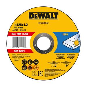 DEWALT-Disque à tronçonner en acier inoxydable DT42340Z-QZ HAUTE PERFORMANCE-plat-EAN 5035048537992 ABRASIFS CUTTING DISCS - Product Image 1