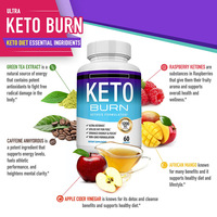 Mélange Keto avec des ultra-kétones, formule non-OGM. 1200 mg par portion, 60 capsules, complément alimentaire quotidien pour une utilisation régulière.