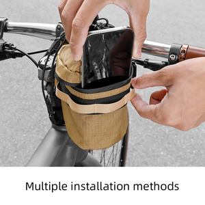 Bolsa Impermeable Ligera para Manillar de Bicicleta ESLNF, Fabricada con Papel DuPont, para <span class=keywords><strong>Ciclismo</strong></span> al Aire Libre - Product Image 5