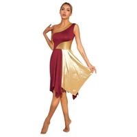 Robe de danse sans manches pour femmes, vêtements de danse, tenue de spectacle, costume de danse de salon, vêtements de scène
