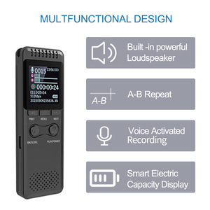 Enregistreur vocal numérique 700C Lecteur MP3 Enregistrement WAV Haut-parleur externe Écran couleur - Product Image 4
