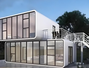 <span class=keywords><strong>Maison</strong></span> préfabriquée de luxe en forme de pomme avec fenêtres à double vitrage et isolation thermique pour un confort d'habitation toute l'année - Product Image 2
