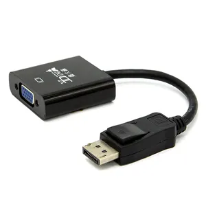 DP to VGA Video Adapter 1080p Male Display Port to Female VGA Cables Displayport to VGA DP Adapter