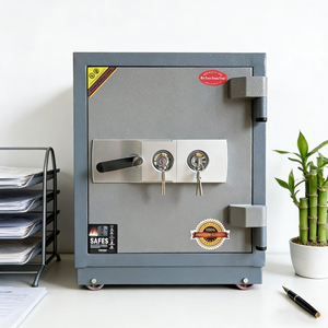 घर और कार्यालय भंडारण और सुरक्षा के लिए दोहरे कुंजी लॉक के साथ फायरप्रूफ सुरक्षित जमा बॉक्स - Product Image 4