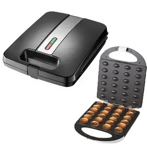 3合1华夫饼机零食机电动核桃蛋糕华夫饼机自动12孔坚果机电动华夫饼机