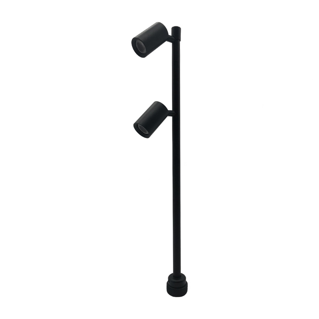 100-240Vac Black Rotating Jewelry Display Light 2*3w 3000K Led Mini Display Spot Light 100lm/w