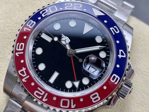 นาฬิกาจักรกลคุณภาพเยี่ยม ขนาด 40 มม. VS Factory ตัวเรือนเหล็ก 904L เครื่อง ETA 3285 รุ่น 126711 สายนาฬิกา 148 oeysteer แบบถ่วงน้ำหนัก หน้าปัด Pepsi GMT - Product Image 3