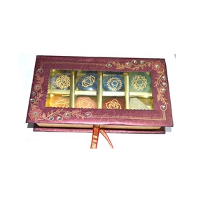 Kit de Sanación de Piedras Preciosas Naturales de Cristal Reiki con Símbolos Tallados Personalizados al por Mayor, Piedras Pulidas de los Siete Chakras, Fengshui - Product Image 3
