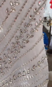 Vestido de Novia Africano 2026, Vestido de Sirena de Organza con Cuentas de Cristal y Volantes en Cascada para <span class=keywords><strong>Ceremonia</strong></span> Aso Ebi - Product Image 5