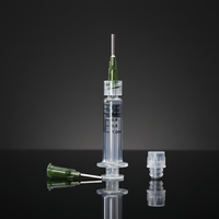 Seringues en verre à huile vides de 1 ml, seringues à distillat Luer Lock de 3 ml avec aiguille
