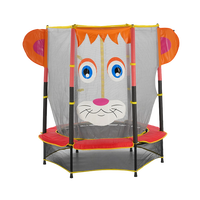 Trampoline pour enfants Tianxin personnalisé, dessin animé de chatons, en cuir PU, PVC, PE, avec filet de sécurité, mini trampoline d'intérieur pour enfants
