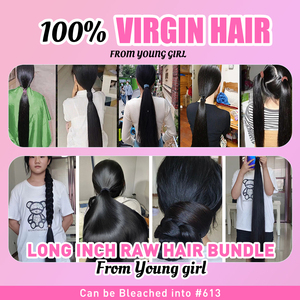 Cheveux brésiliens bruts non traités, mèches de cheveux humains indiens en gros, mèches de cheveux vietnamiens lisses naturels d'un seul donneur - Product Image 6