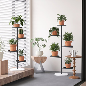 Pianta alta Stand per piante <span class=keywords><strong>da</strong></span> interno in metallo angolo pianta Stand, più vasi di fiori per angolo soggiorno - Product Image 3