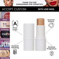 Vente en gros Surligneur Bâton Maquillage Sans Logo Surligneur Visage Blush Bâton Contour Bronzer Marque privée Surligneur Bâton